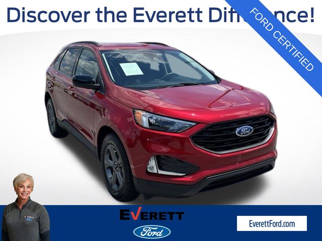 Red Metallic 2024 Ford Edge SUV / Crossover All-Wheel Drive 8-Speed Automatic
