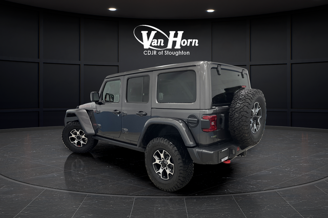 Used 2021 Granite Crystal Metallic Clearcoat Jeep Unlimited Rubicon image 3