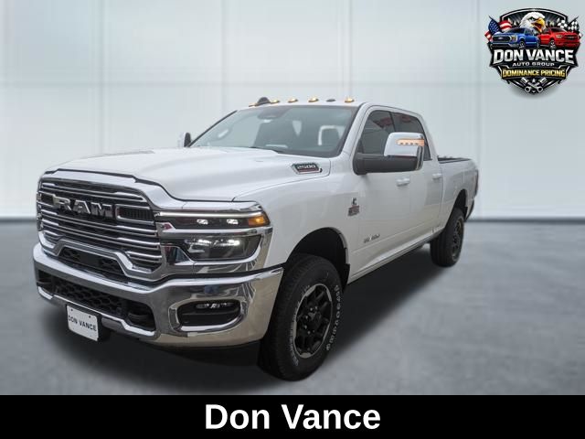 Bright White Clearcoat 2026 RAM 2500 Laramie Crew Cab 4WD Pickup Truck Four-Wheel Drive 8-Speed Automatic