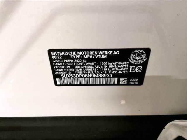 2022 BMW X3 xDrive30i White at Klick Lewis Buick Chevrolet