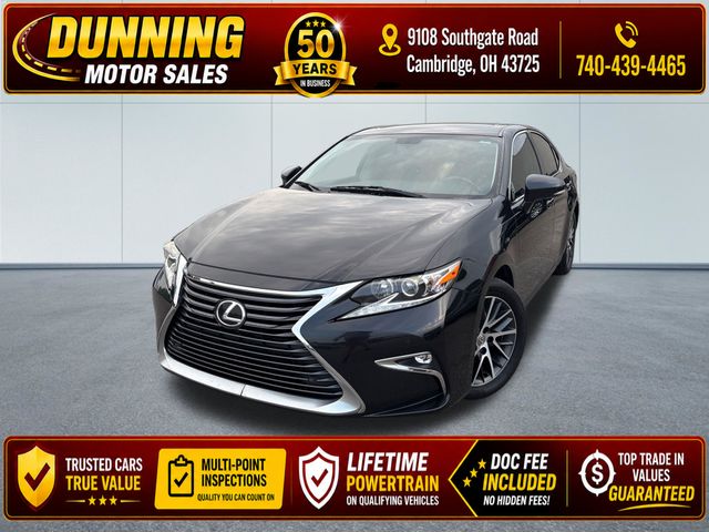 Black (Obsidian) 2016 Lexus ES Sedan Front-Wheel Drive 6-Speed Automatic