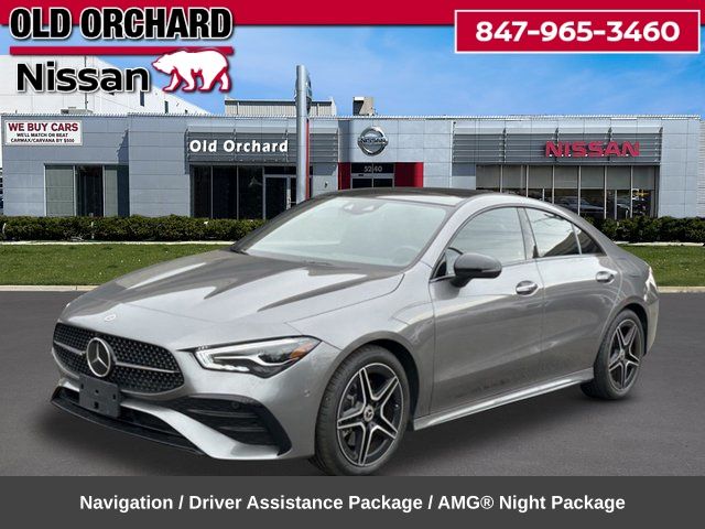 Gray 2024 Mercedes-Benz CLA Coupe All-Wheel Drive 8-Speed Dual Clutch