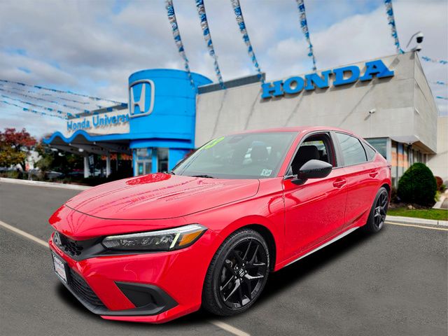 Rallye Red 2023 Honda Civic Hatchback Hatchback Front-Wheel Drive Continuously Variable Transmission
