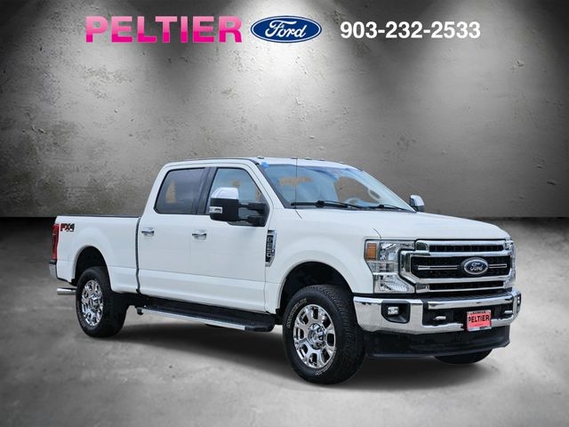 White Metallic 2020 Ford F-250 Super Duty Lariat Crew Cab 4WD Pickup Truck Four-Wheel Drive Automatic