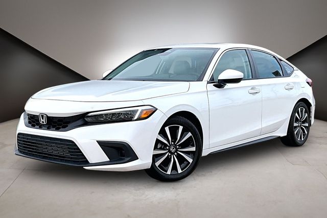 White 2024 Honda Civic Hatchback EX-L FWD Hatchback Front-Wheel Drive Continuously Variable Transmission