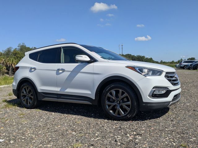 Pearl White 2018 Hyundai Santa Fe Sport 2.0T Ultimate FWD SUV / Crossover Front-Wheel Drive 6-Speed Automatic