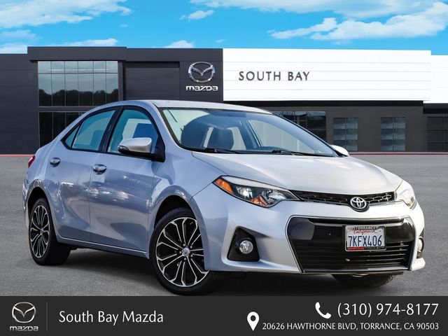 Classic Silver Metallic 2015 Toyota Corolla S Plus Sedan Front-Wheel Drive Continuously Variable Transmission