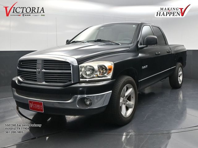 Brilliant Black Crystal Pearl 2008 Dodge RAM 1500 SLT Quad Cab LB RWD Pickup Truck Rear-Wheel Drive 5-Speed Automatic