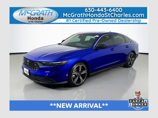 Still Night Pearl 2023 Honda Accord Hybrid Sedan Front-Wheel Drive Continuously Variable Transmission