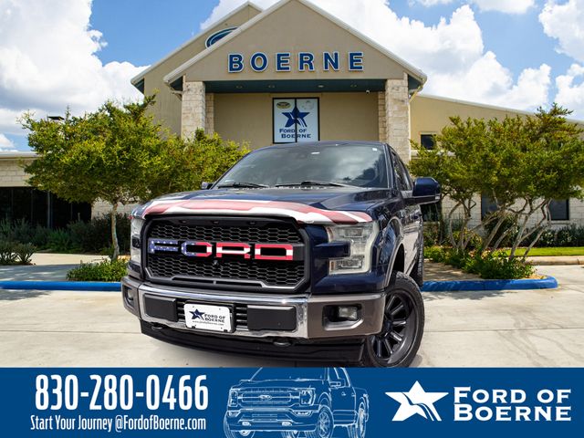 Blue 2017 Ford F-150 Pickup Truck Four-Wheel Drive 6-Speed Automatic