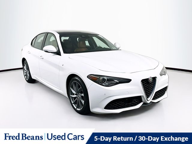 Alfa White 2023 Alfa Romeo Giulia Ti AWD Sedan All-Wheel Drive 8-Speed Automatic