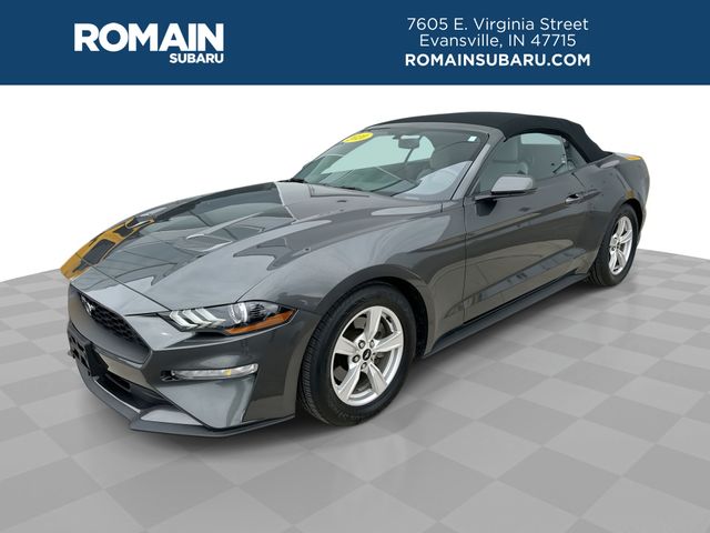 Gray 2020 Ford Mustang EcoBoost Convertible RWD Convertible Rear-Wheel Drive Automatic