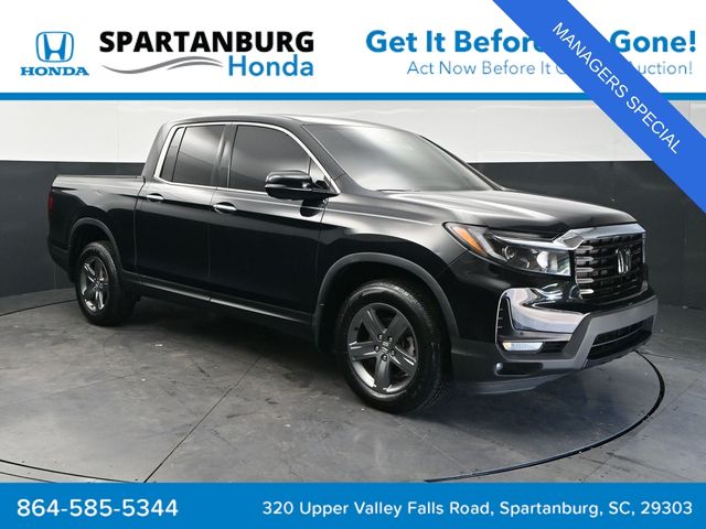 Crystal Black Pearl 2023 Honda Ridgeline Pickup Truck All-Wheel Drive 9-Speed Automatic