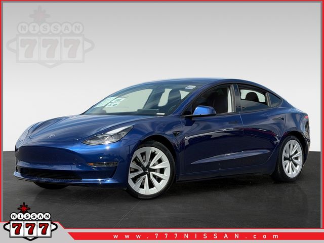Deep Blue Metallic 2021 Tesla Model 3 Sedan Rear-Wheel Drive 1-Speed Automatic