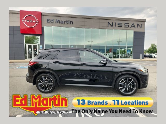 Black Obsidian 2023 INFINITI QX50 SUV / Crossover All-Wheel Drive Continuously Variable Transmission
