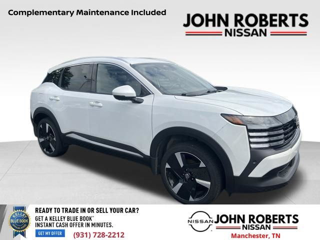 Aspen White Tricoat 2025 Nissan Kicks SUV / Crossover Front-Wheel Drive Continuously Variable Transmission