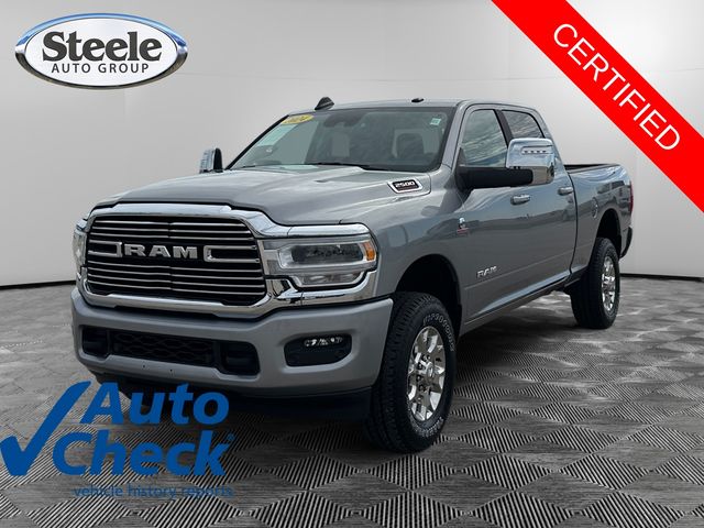 Billet Silver Metallic Clearcoat 2024 RAM 2500 Laramie Crew Cab 4WD Pickup Truck Four-Wheel Drive 6-Speed Automatic