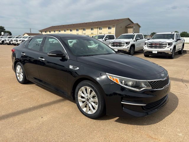 Ebony Black 2018 Kia Optima Sedan Front-Wheel Drive 6-Speed Automatic