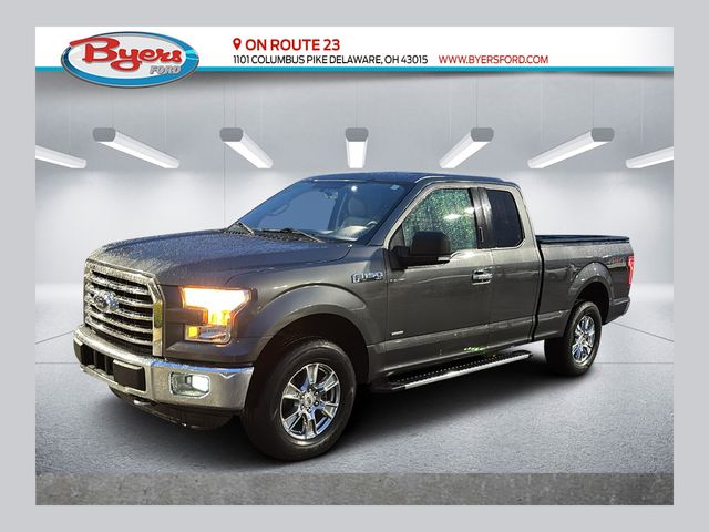 Gray (Magnetic) 2016 Ford F-150 XLT SuperCab 4WD Pickup Truck Four-Wheel Drive 6-Speed Automatic