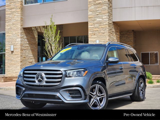 Gray (Selenite Grey Metallic) 2025 Mercedes-Benz GLS 450 4MATIC SUV / Crossover All-Wheel Drive 9-Speed Automatic