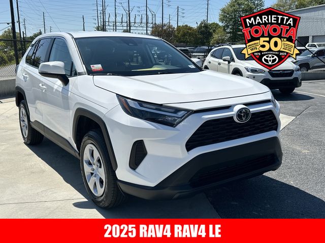 Ice 2025 Toyota RAV4 LE FWD SUV / Crossover Front-Wheel Drive 8-Speed Automatic