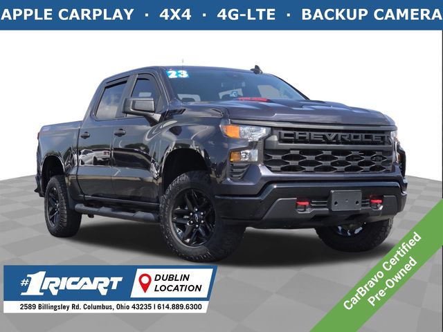 Dark Ash Metallic 2023 Chevrolet Silverado 1500 Pickup Truck Four-Wheel Drive 8-Speed Automatic