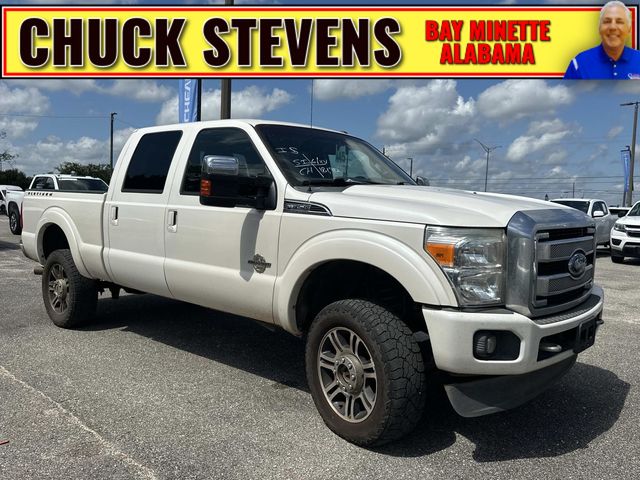 White Platinum Clearcoat Metallic 2015 Ford F-350 Super Duty Pickup Truck Four-Wheel Drive 6-Speed Automatic