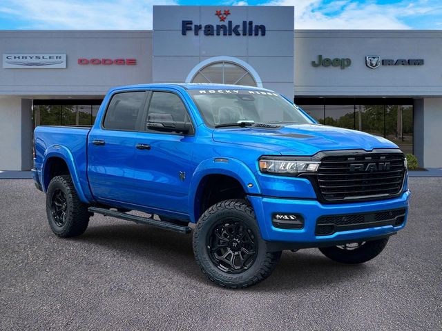 Blue Pearl 2026 RAM 1500 Laramie Crew Cab 4WD Pickup Truck Four-Wheel Drive 8-Speed Automatic