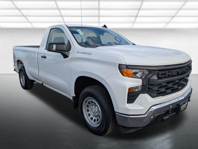 Summit White 2025 Chevrolet Silverado 1500 Work Truck Regular Cab LB RWD Pickup Truck 4X2 Automatic