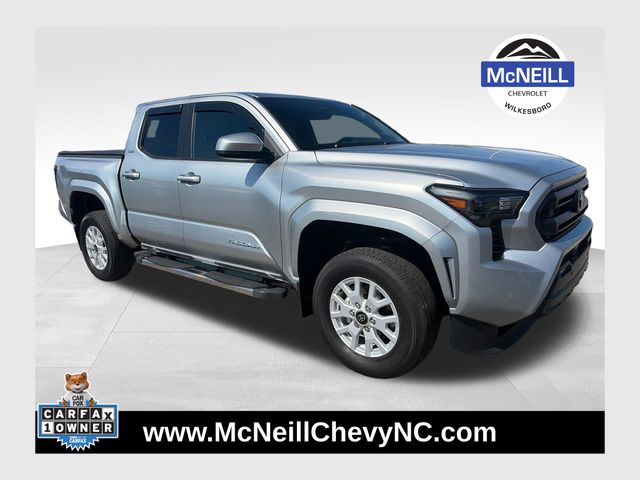 Celestial Silver Metallic 2024 Toyota Tacoma Pickup Truck Four-Wheel Drive 8-Speed Automatic