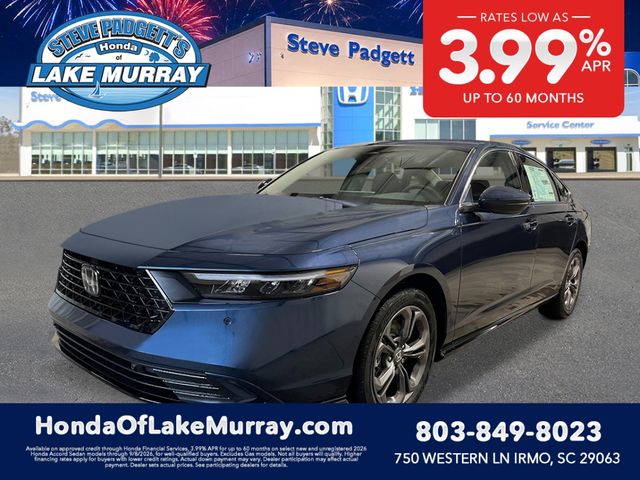 Canyon River Blue Metallic 2026 Honda Accord Hybrid Sedan Front-Wheel Drive Continuously Variable Transmission