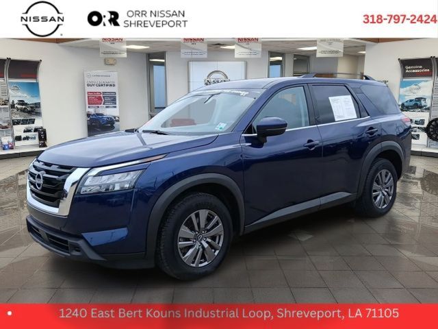 Deep Ocean Blue 2025 Nissan Pathfinder SV 4WD SUV / Crossover All-Wheel Drive 9-Speed Automatic