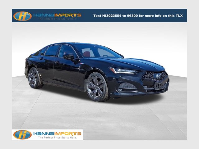 Majestic Black Pearl 2022 Acura TLX SH-AWD with A-Spec Package Sedan All-Wheel Drive Automatic
