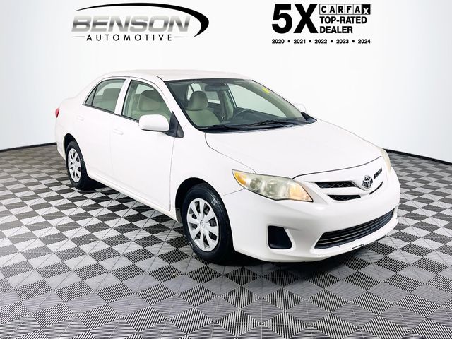 Super White 2012 Toyota Corolla L Sedan Front-Wheel Drive 4-Speed Automatic