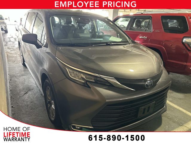 Predawn Gray Mica 2021 Toyota Sienna XLE 7-Passenger AWD Minivan All-Wheel Drive Continuously Variable Transmission