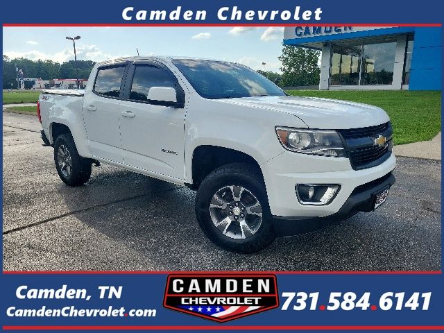 Summit White 2019 Chevrolet Colorado Z71 Crew Cab 4WD Pickup Truck Four-Wheel Drive 8-Speed Automatic