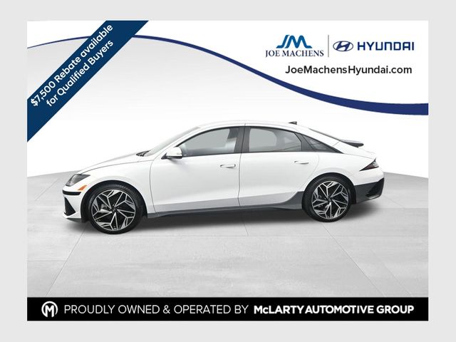 Serenity White 2025 Hyundai Ioniq 6 Sedan All-Wheel Drive 1-Speed Automatic