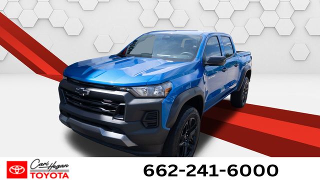 Glacier Blue Metallic 2024 Chevrolet Colorado Pickup Truck Four-Wheel Drive 8-Speed Automatic