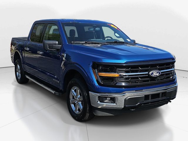 Blue Metallic 2024 Ford F-150 XLT SuperCrew 4WD Pickup Truck Four-Wheel Drive Automatic