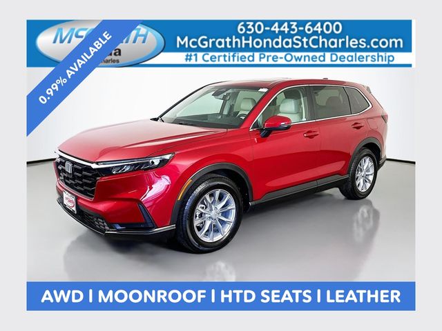 Radiant Red Metallic 2023 Honda CR-V EX-L AWD SUV / Crossover All-Wheel Drive Continuously Variable Transmission