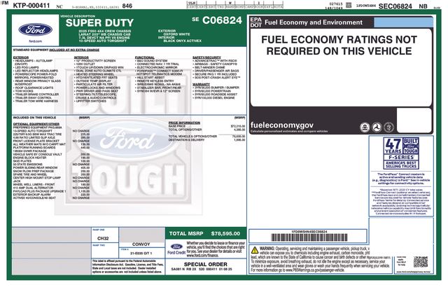 New 2025 White Ford LARIAT GOOSENECK image 6