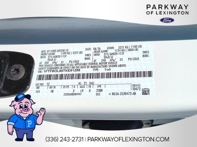 New 2026 White Ford XLT image 35