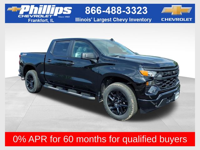 Black 2026 Chevrolet Silverado 1500 Pickup Truck Four-Wheel Drive 8-Speed Automatic