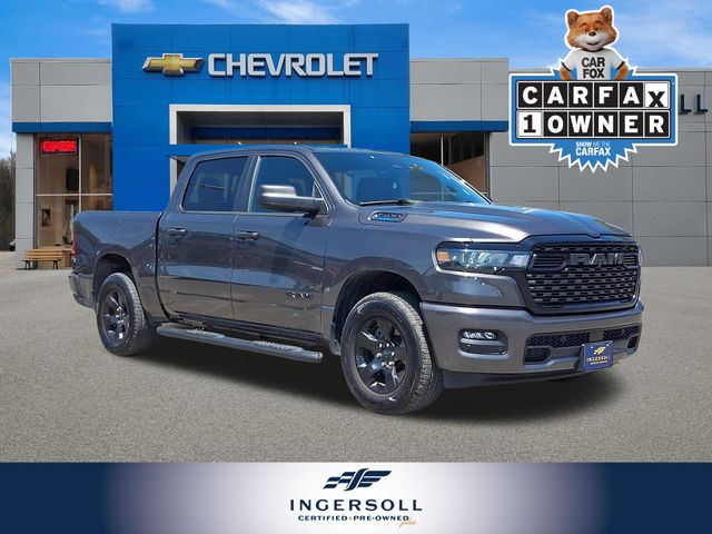 Gray (Granite Crystal Metallic Clearcoat) 2025 RAM 1500 Pickup Truck Four-Wheel Drive 8-Speed Automatic