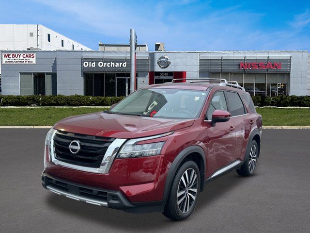 Red (Scarlet Ember) 2024 Nissan Pathfinder Platinum 4WD SUV / Crossover All-Wheel Drive 9-Speed Automatic