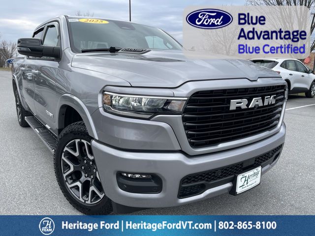 Billet Silver Metallic Clearcoat 2025 RAM 1500 Laramie Crew Cab 4WD Pickup Truck Four-Wheel Drive 8-Speed Automatic