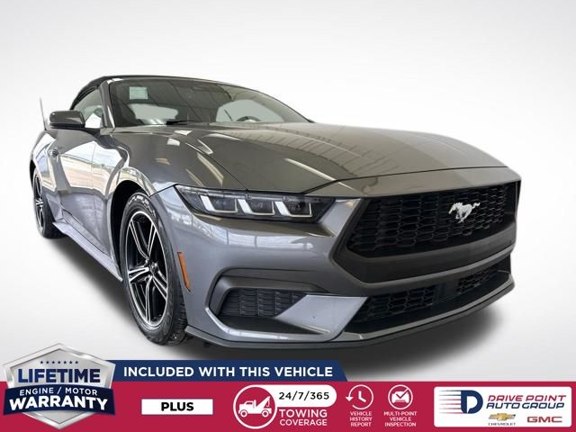 Gray Metallic 2024 Ford Mustang EcoBoost Premium Convertible RWD Convertible Rear-Wheel Drive Automatic