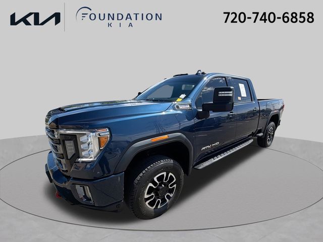 Pacific Blue Metallic 2023 GMC Sierra 2500HD Pickup Truck Four-Wheel Drive Automatic