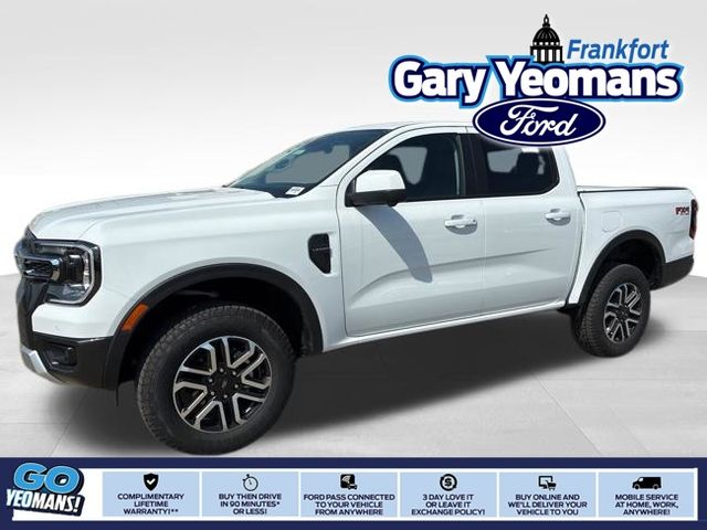Oxford White 2026 Ford Ranger Lariat SuperCrew 4WD Pickup Truck Four-Wheel Drive Automatic