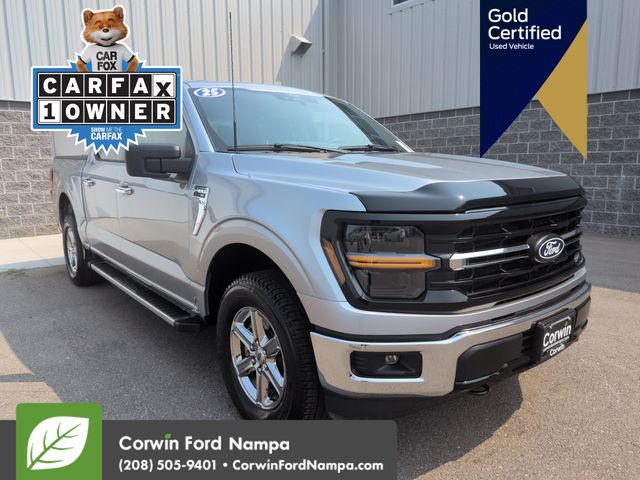 Iconic Silver Metallic 2025 Ford F-150 Pickup Truck Four-Wheel Drive Automatic